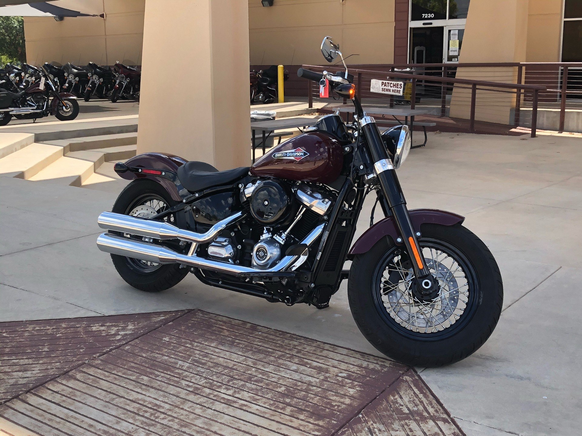 Certified Pre Owned 2020 Harley Davidson Softail Slim Motorcycles In San Antonio Tx 021195 Billiard Burgundy