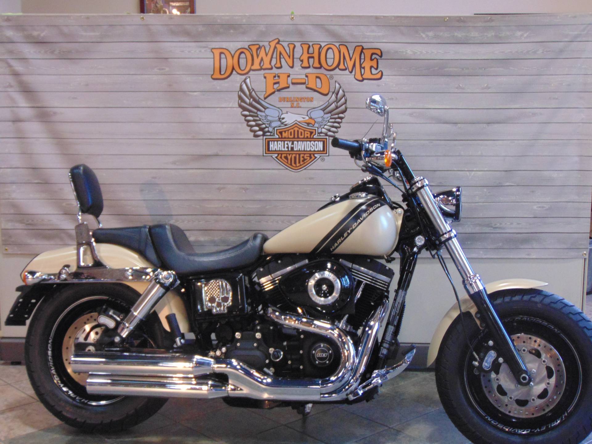 Used 2015 Harley Davidson Fat Bob Sand Cammo Denim Motorcycles In Burlington Nc 326651a
