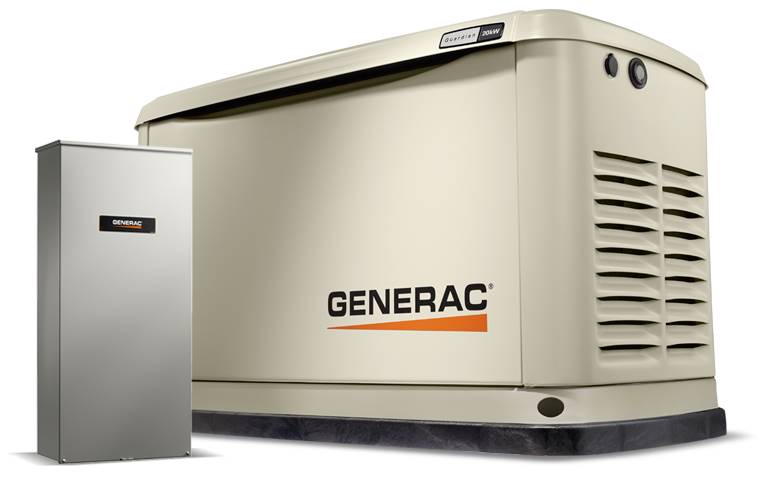 Generac Guardian 20kW Home Backup Generator with Whole House Switch WiFi-Enabled in Jacksonville, Florida