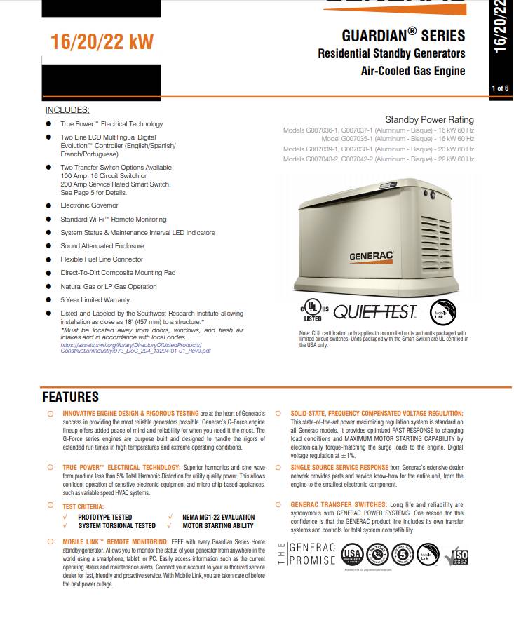 Generac Generator Warranty Registration