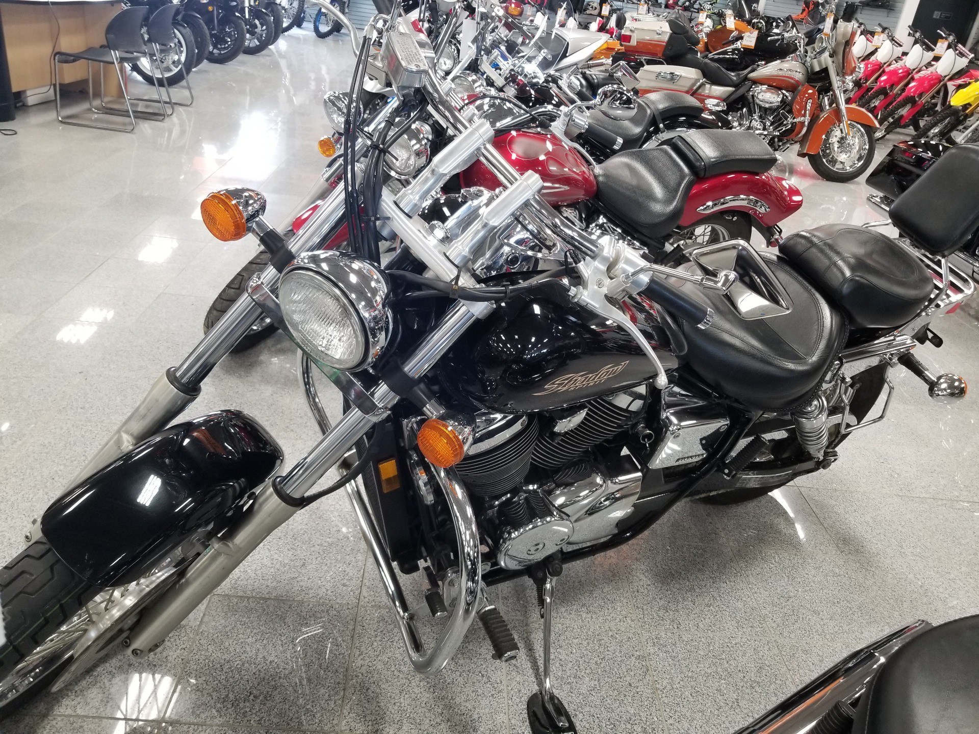 Used 2006 Honda Shadow Spirit 750 Motorcycles In Marietta Oh 6k010910 Black