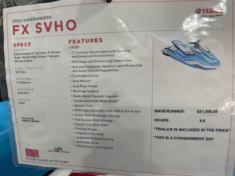 2022 Yamaha FX SVHO with Audio in Gulfport, Mississippi - Photo 12