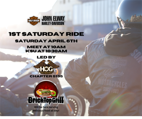 1st Saturday Ride and Food Truck - Now on April 20th 