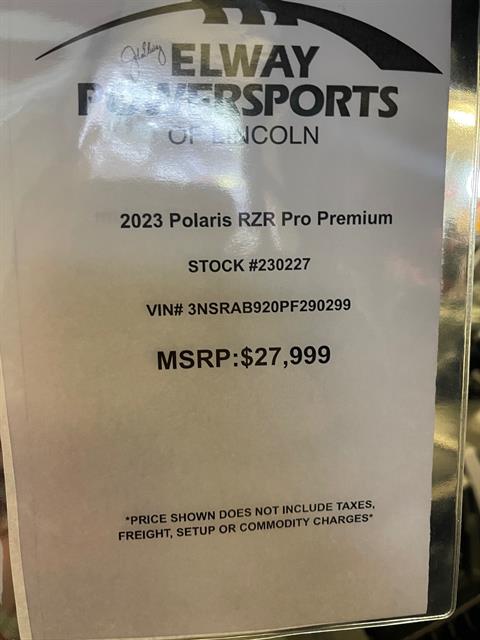 2023 Polaris RZR Pro XP Premium in Lincoln, Nebraska - Photo 5