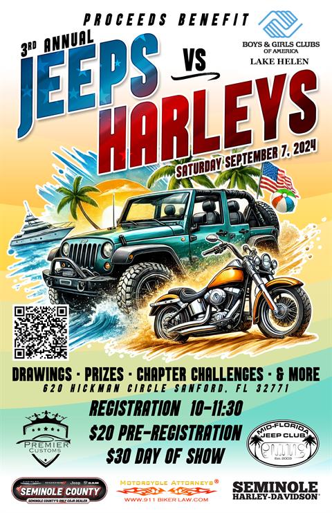 3rd Annual Jeeps vs Harleys