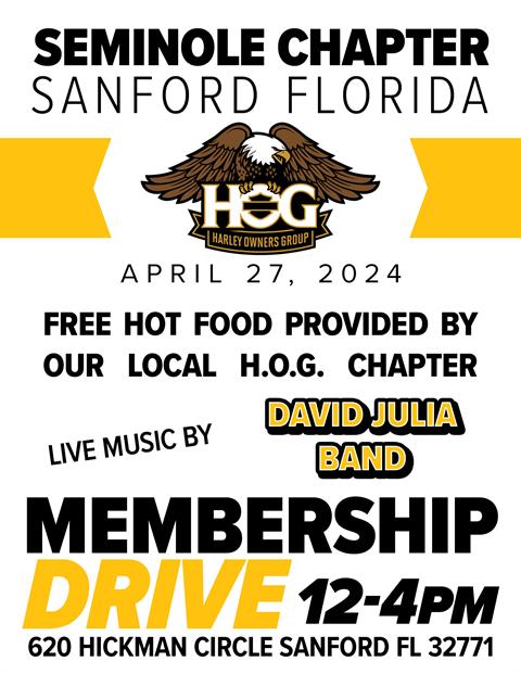 HOG Membership Drive - April