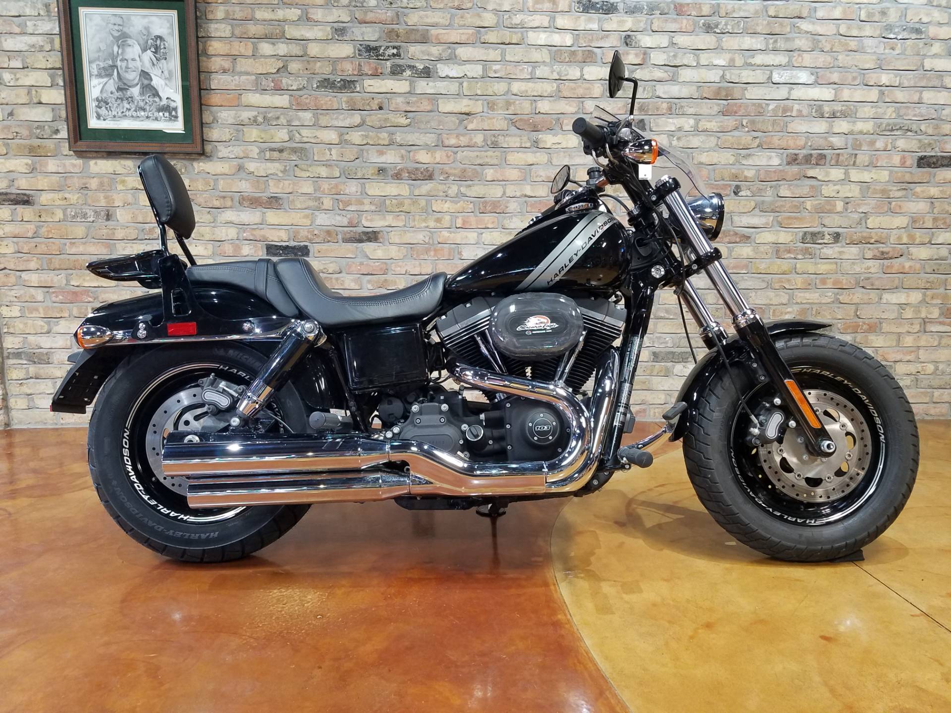 Used 2014 Harley Davidson Dyna Fat Bob Motorcycles In Big Bend Wi 4386 Vivid Black