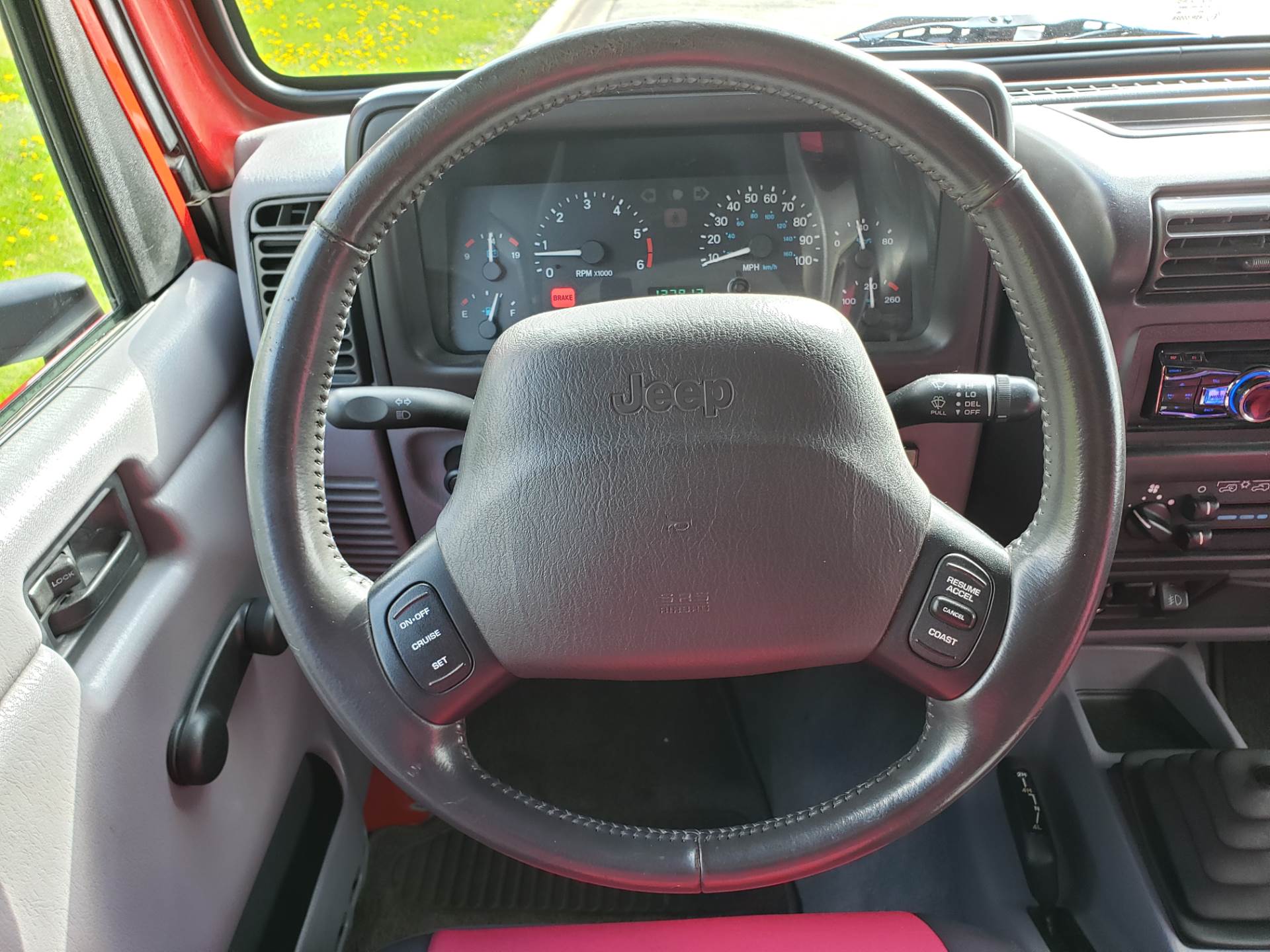 Used 1997 Jeep® Wrangler | Automobile in Big Bend WI | 4023 Flame Red