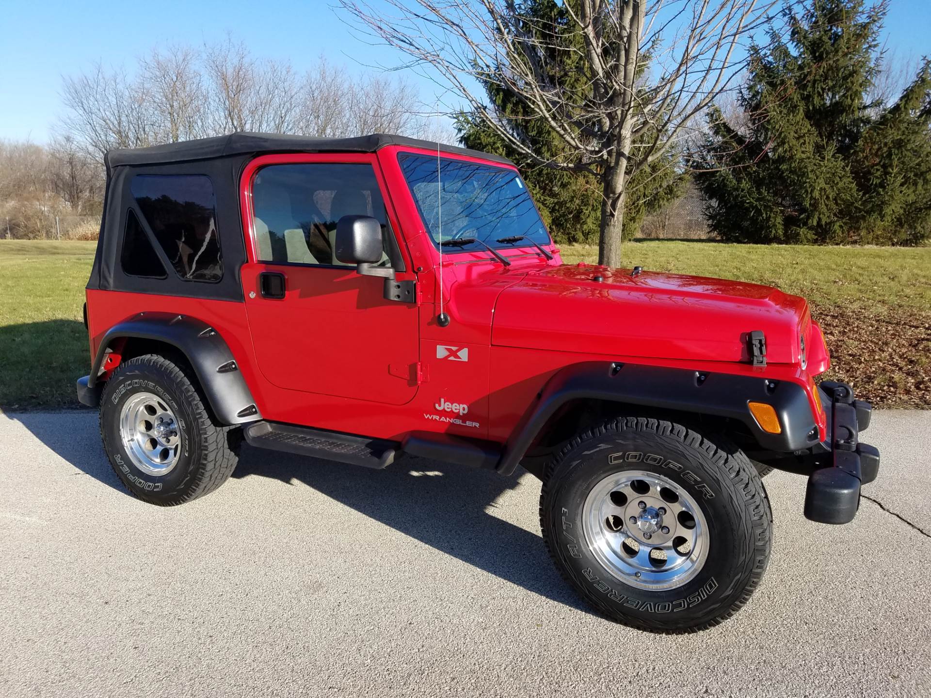 Used 2004 Jeep® Wrangler X | Automobile in Big Bend WI | 4123M Flame Red