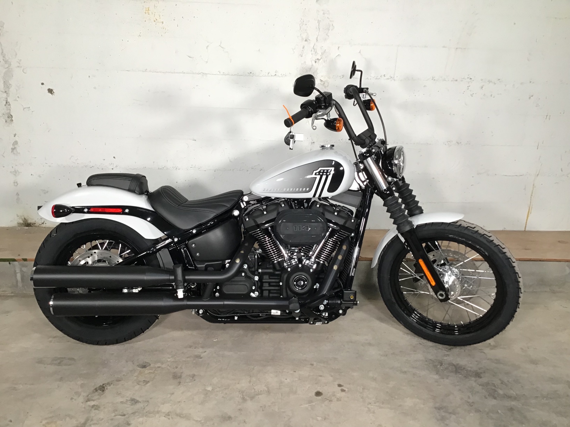 Used 2019 Harley Davidson Street Bob Vivid Black Motorcycles In Burlington Nc 021078