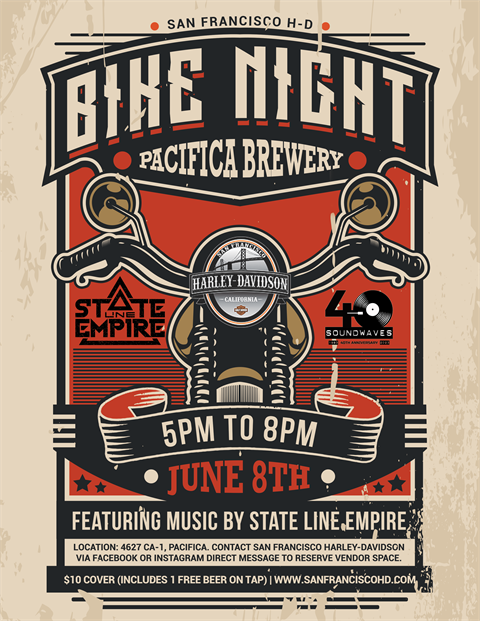 Bike Night At Pacifica Brewery