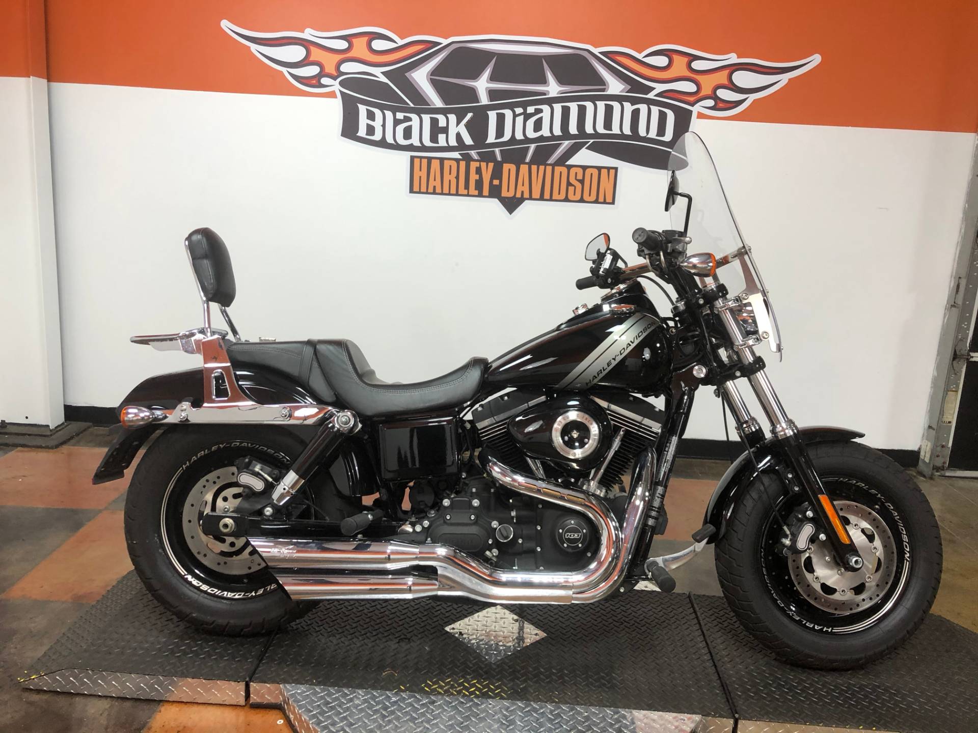 Used 2014 Harley Davidson Dyna Fat Bob Vivid Black Motorcycles In Marion Il U309970