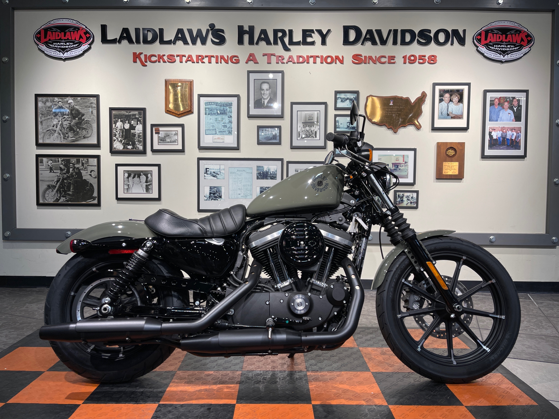 New 2021 Harley Davidson Iron 883 Deadwood Green Baldwin Park Ca 28985