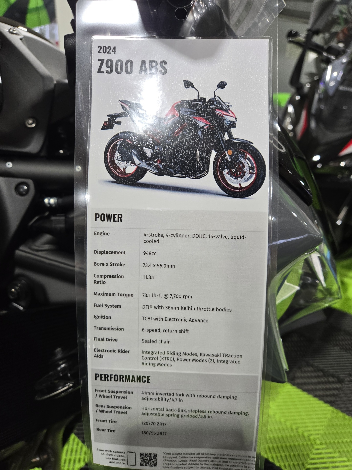2024 Kawasaki Z900 ABS in Wake Forest, North Carolina - Photo 2