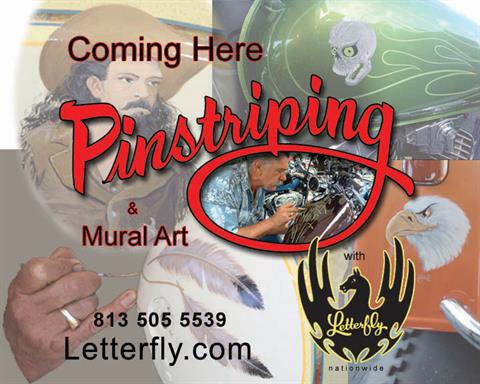 Letterfly Pinstriping at New River Harley-Davidson