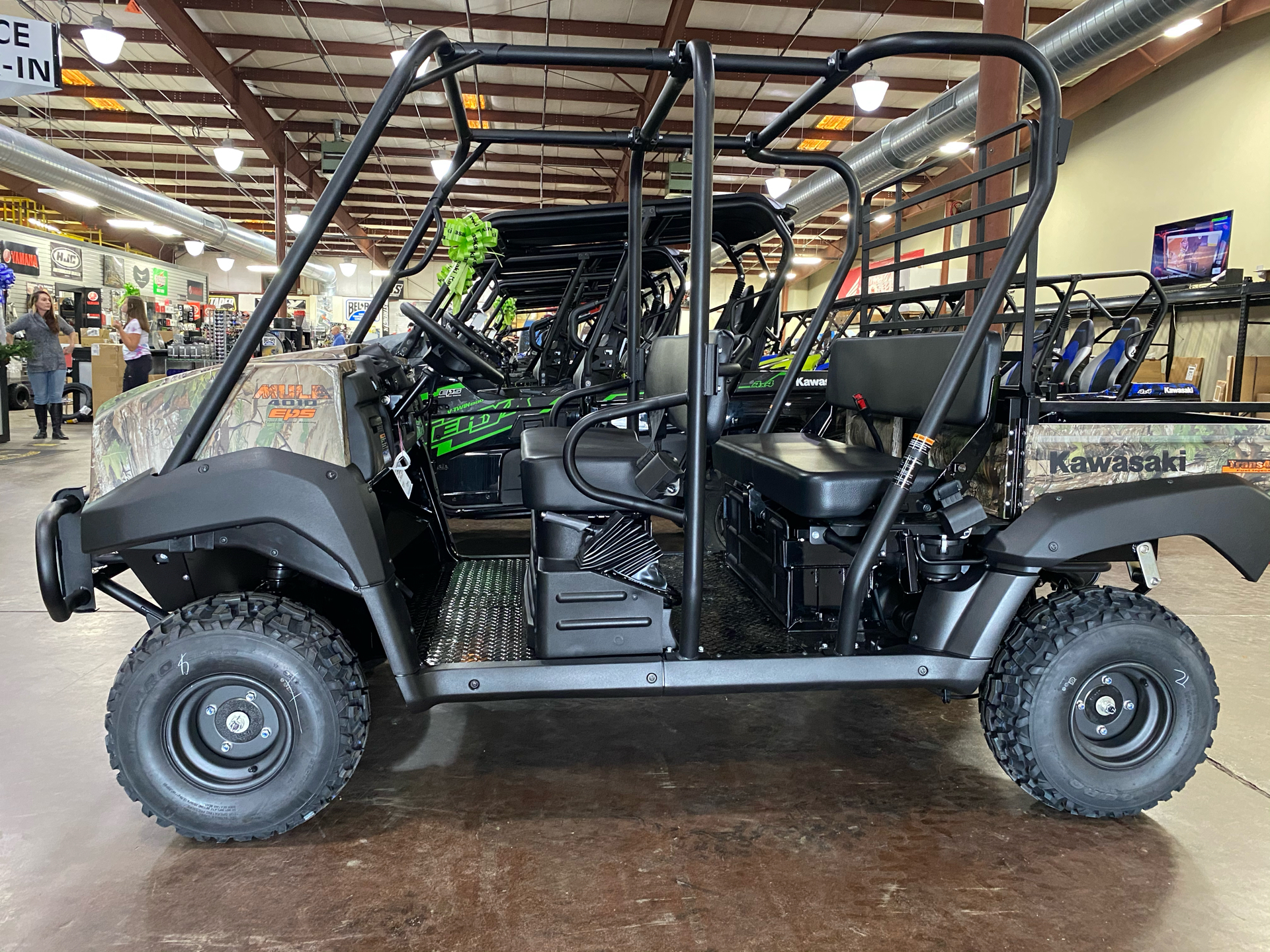 New 2021 Kawasaki Mule 4010 Trans4x4 Camo Utility Vehicles in NC | Stock Number: - greatwesternmotorcycles.com