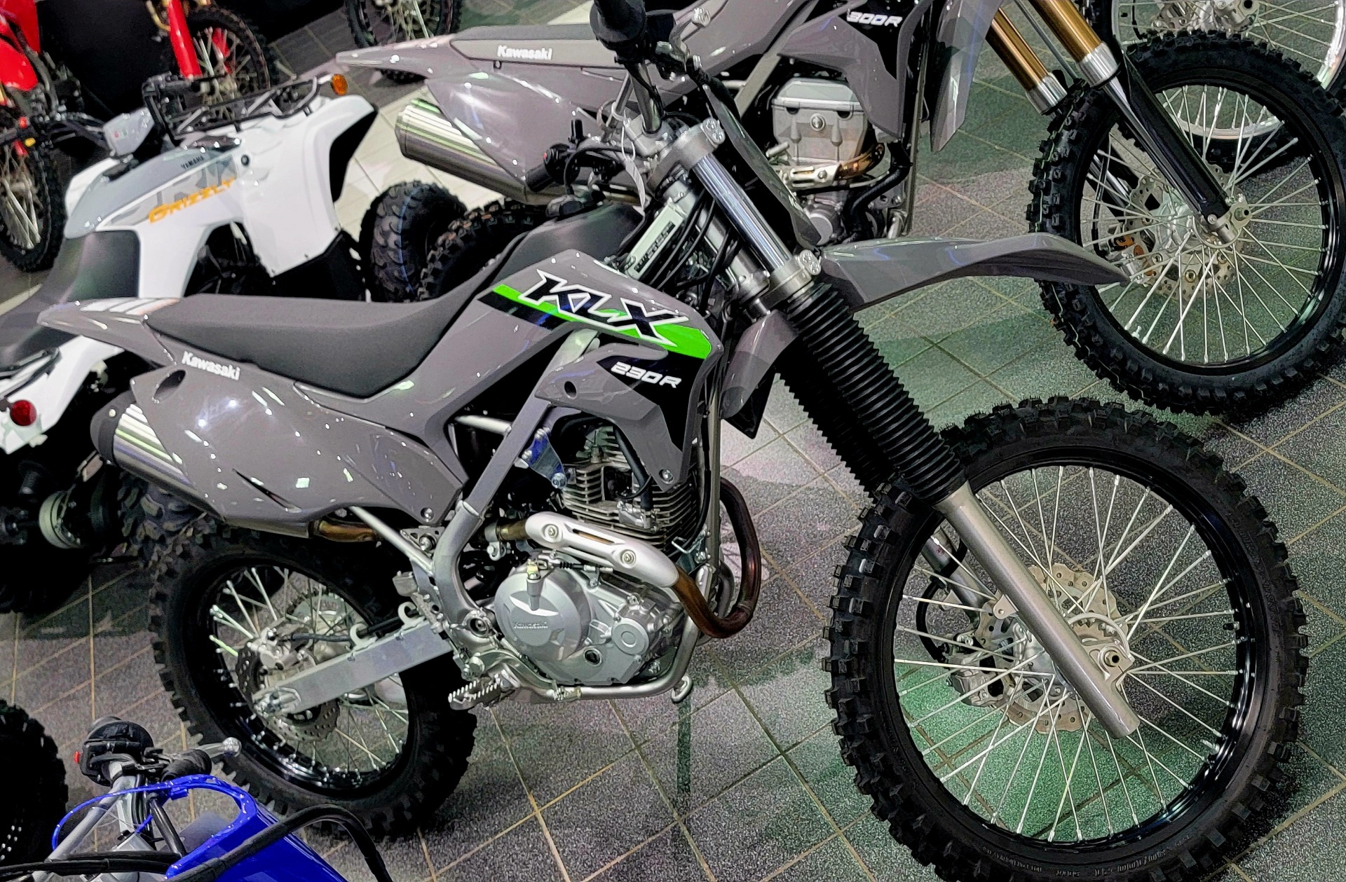 New 2024 Kawasaki KLX 230R | Motorcycles In Asheville NC | Battle Gray N/A