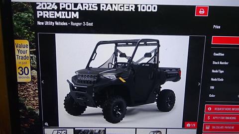 2024 Polaris Ranger 1000 Premium in Bennington, Vermont