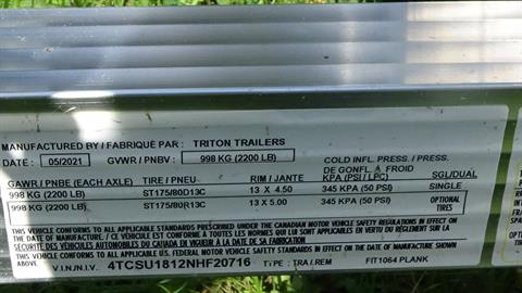 2022 Triton Trailers FIT 1064 in Bennington, Vermont - Photo 11