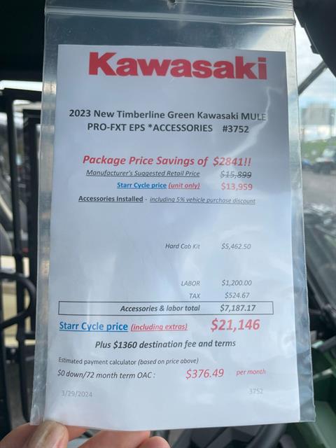 2023 Kawasaki MULE PRO-FXT EPS in North Mankato, Minnesota - Photo 4