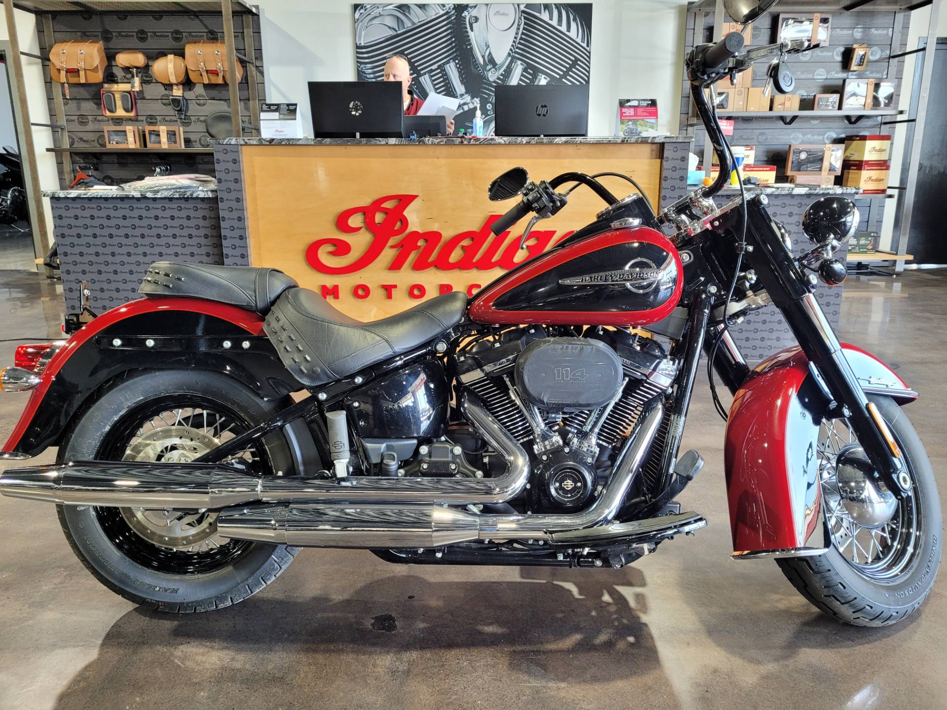 Used 2020 Harley Davidson Heritage Classic 114 Billiard Red Vivid Black Motorcycles In Wilmington De Har032543
