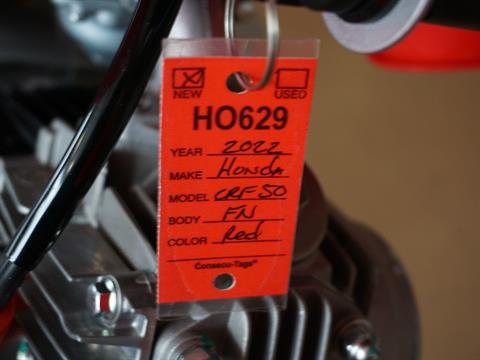 2022 Honda CRF50F in Everett, Pennsylvania - Photo 10