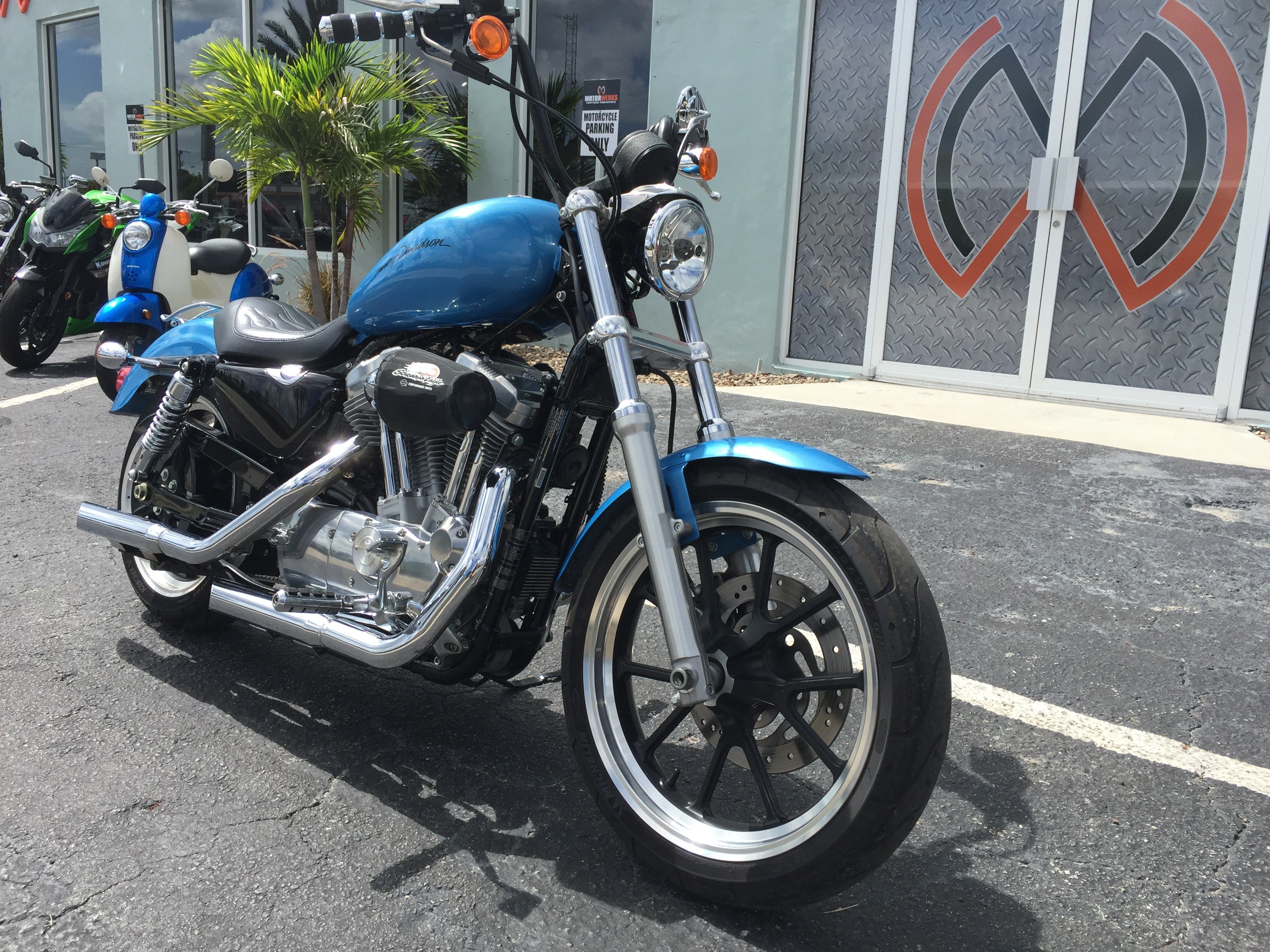 Used 2011 Harley-davidson Sportster 883 Superlow Motorcycles In Cocoa Fl Cool Blue Pearl Na