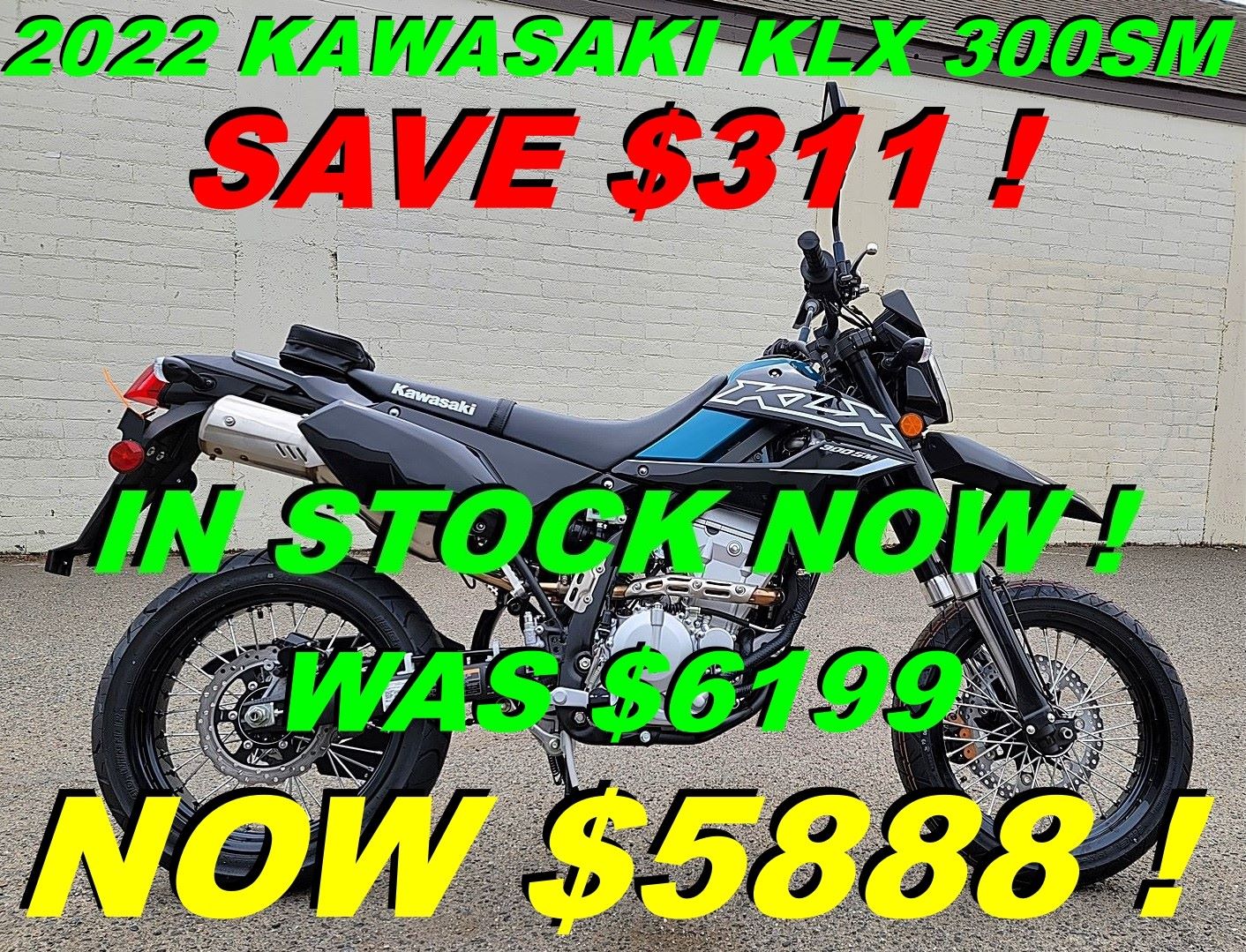 2022 Kawasaki KLX 300SM in Salinas, California - Photo 1