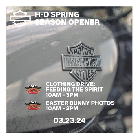 H-D Spring Season Opener Day 2, Clothing Drive, Photos with Easter Bunny