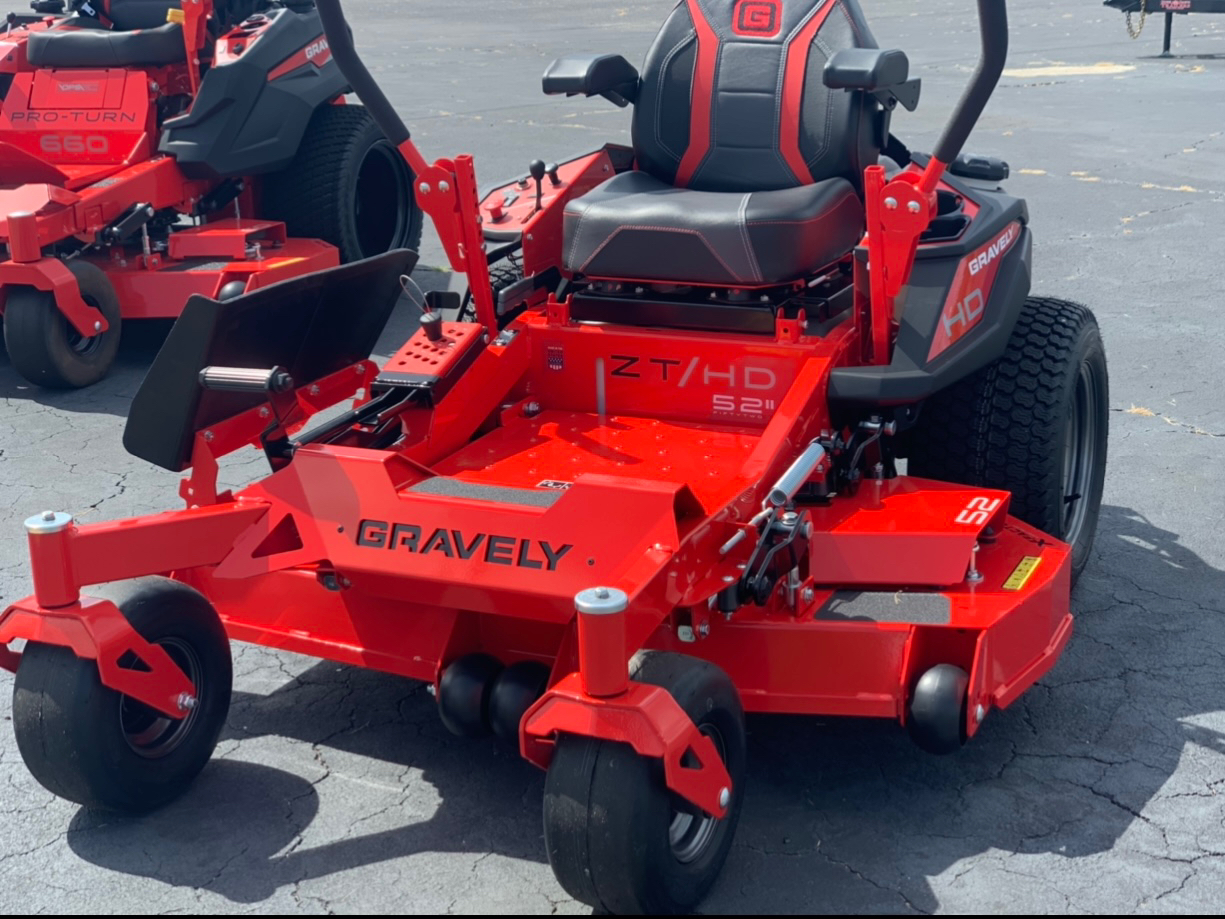 New 2022 Gravely Usa Zthd 52 Zero Turn Mower Red Lawn Mowers