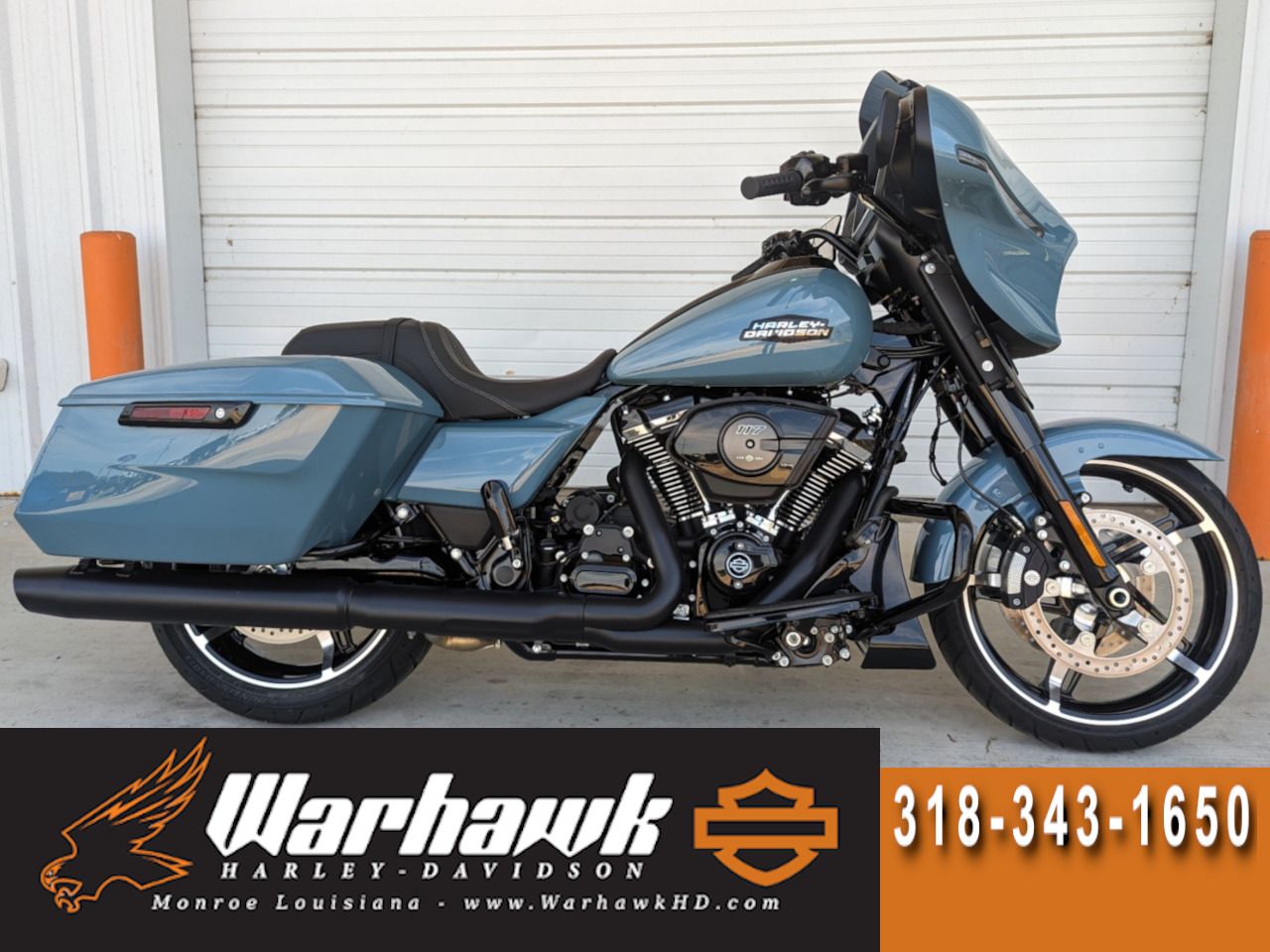 new 2024 harley davidson street glide sharkskin blue for sale near me - Photo 1