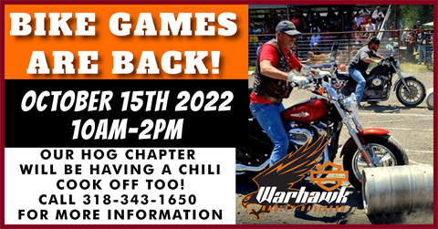 Warhawk Bike Games and HOG chili cook off 10-15-22