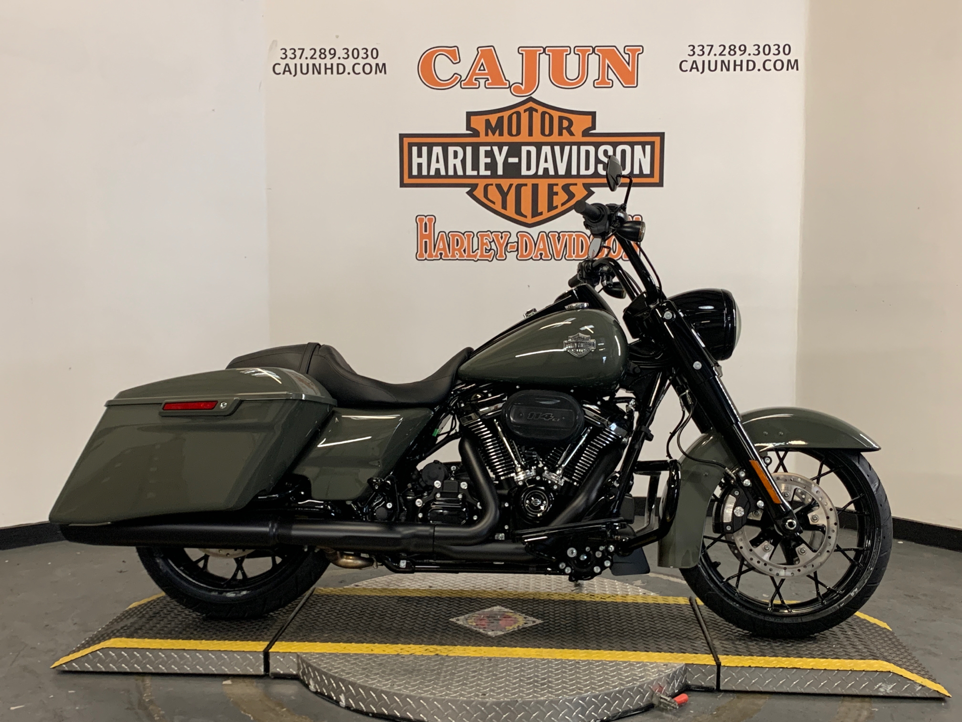 New 2021 Harley Davidson Road King Special Deadwood Green Motorcycles In Scott La 631670