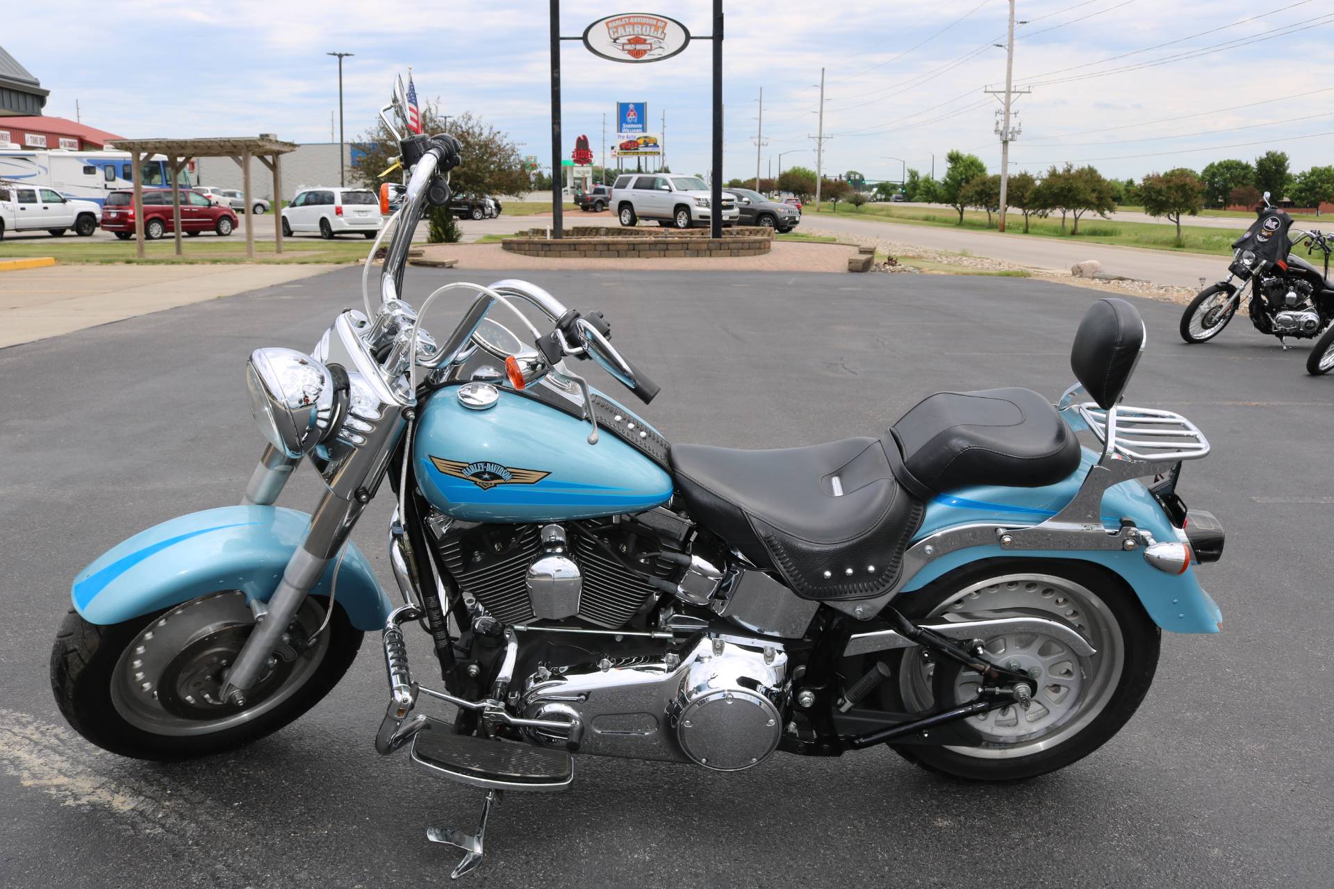 Used 2007 Harley-Davidson FLSTF SoftailÂ® Fat BoyÂ® | Motorcycles in Carroll IA | 3153 Suede Blue 