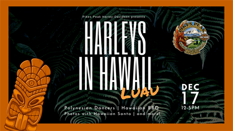 Harleys in Hawaii Luau - Holiday Party