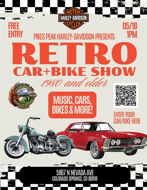 Retro Car + Bike Show at Pikes Peak Harley-Davidson