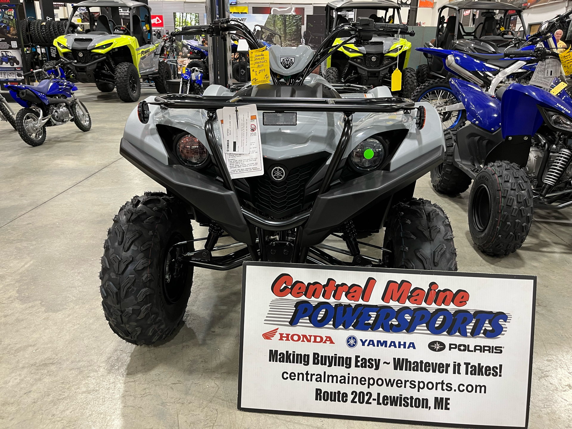 2022 Yamaha Grizzly 90 in Lewiston, Maine - Photo 2