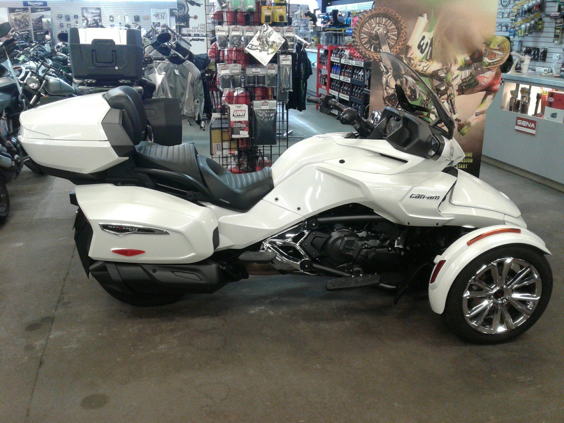 Used 17 Can Am Spyder F3 Limited Pearl White Motorcycles In Bakersfield Ca