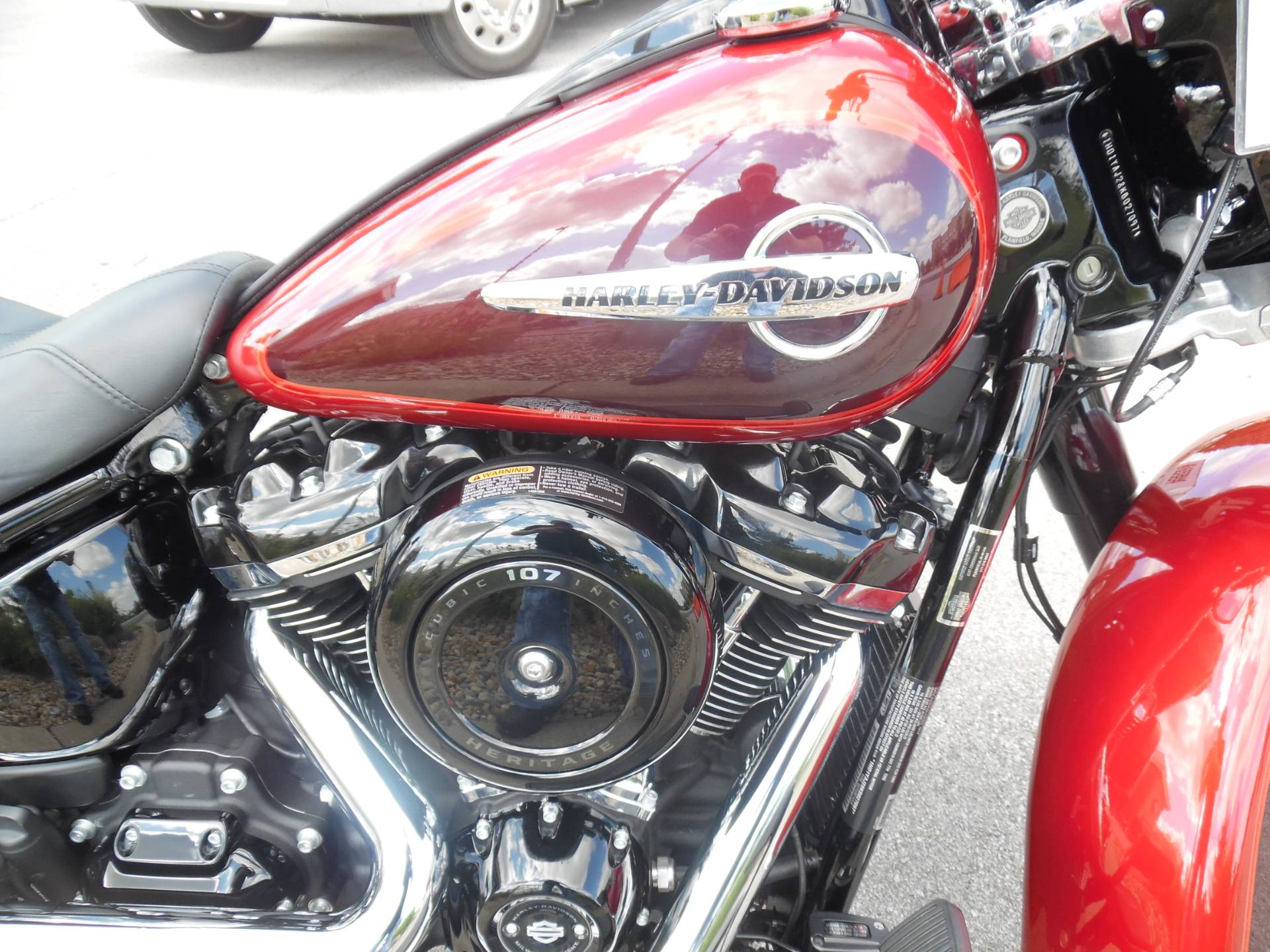 used 2019 harley davidson heritage classic 107 wicked red twisted cherry motorcycles in plainfield in indywest harley davidson 7097 2019 harley davidson heritage classic 107 in plainfield indiana