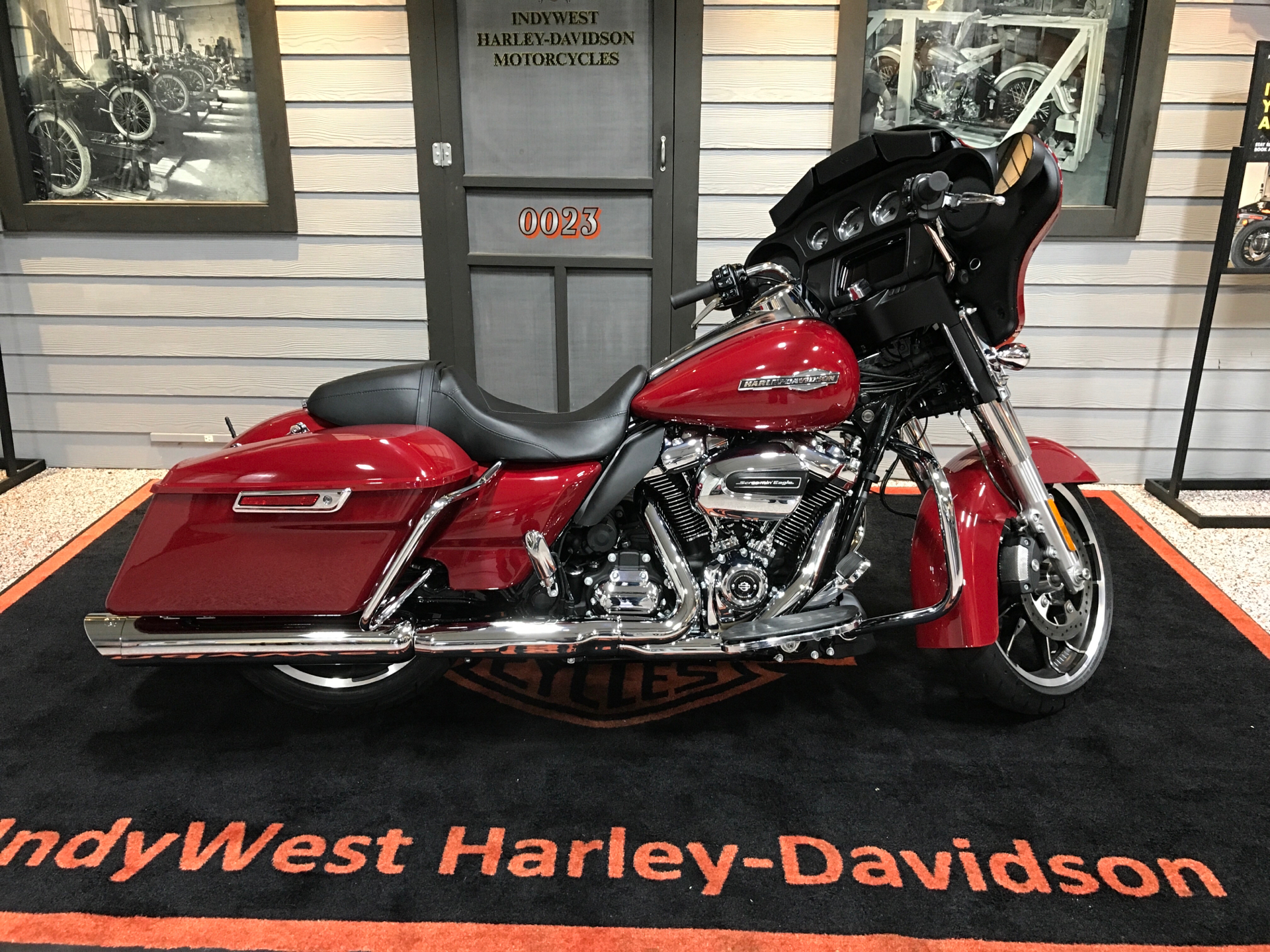 Used 2021 Harley Davidson Street Glide Billiard Red Motorcycles In Plainfield In 606494