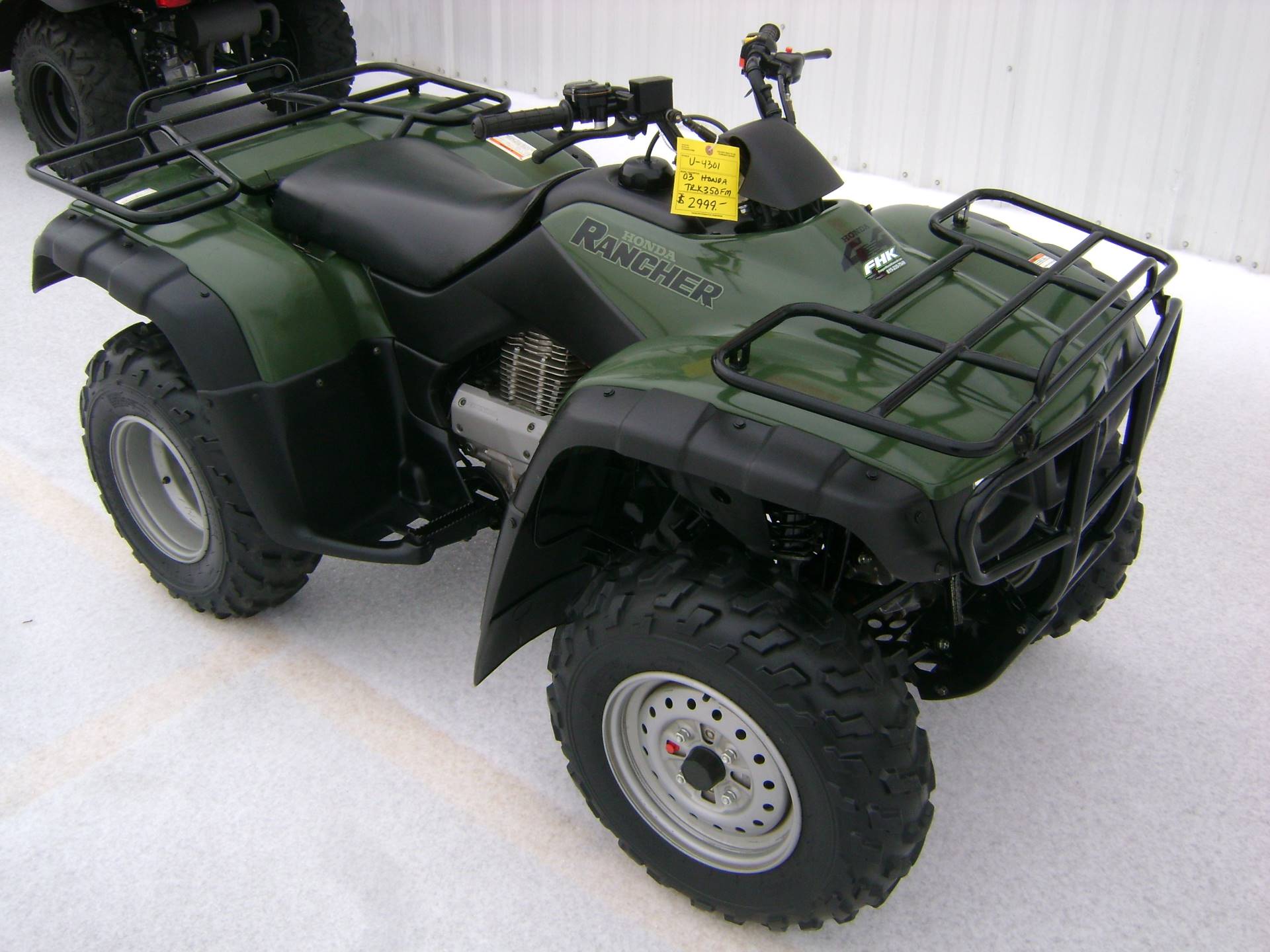 2003 Honda RANCHER 350 4X4 For Sale Freeport, IL : 10865