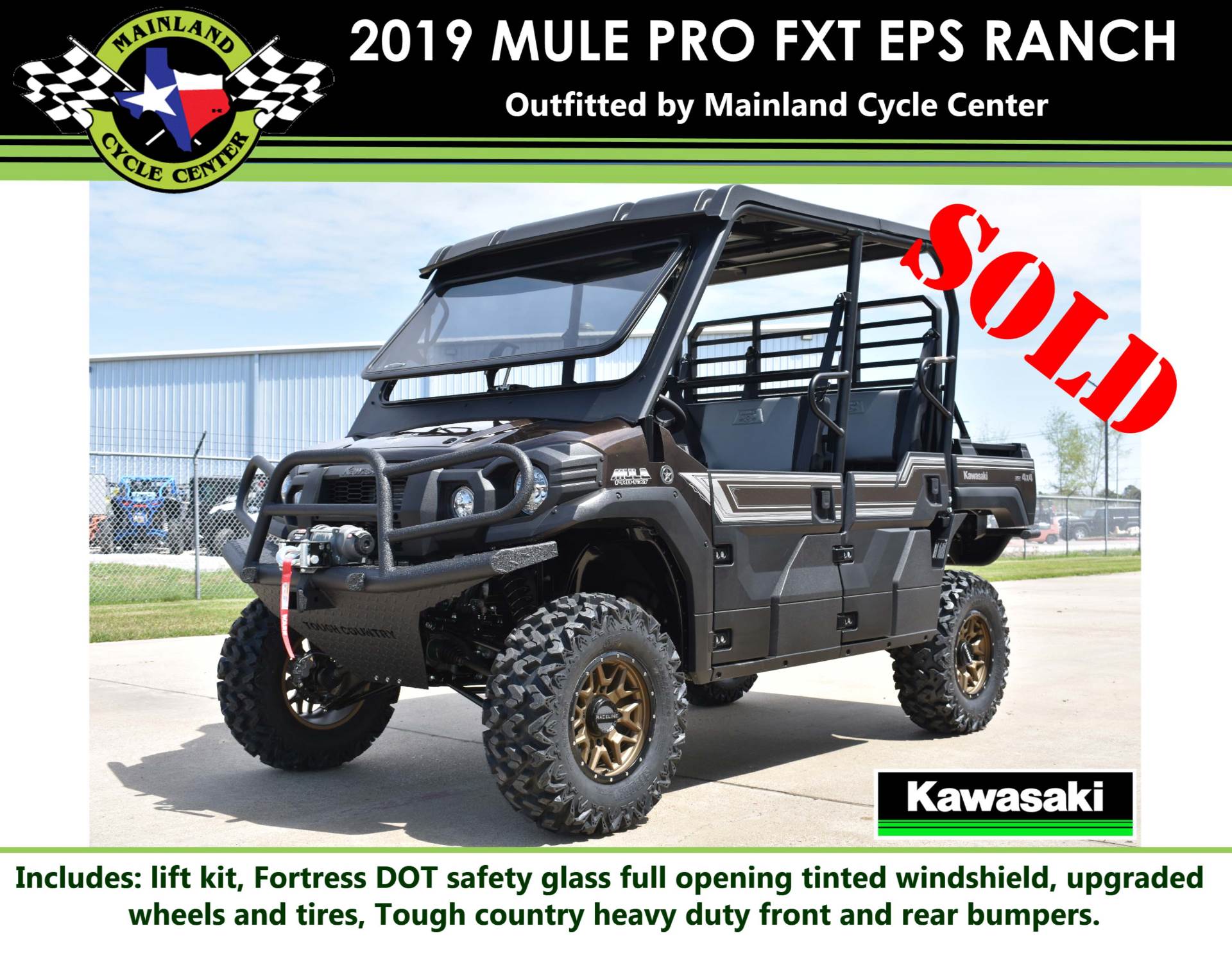 2019 Kawasaki Mule PRO-FXT Ranch Edition in La Marque, Texas - Photo 1