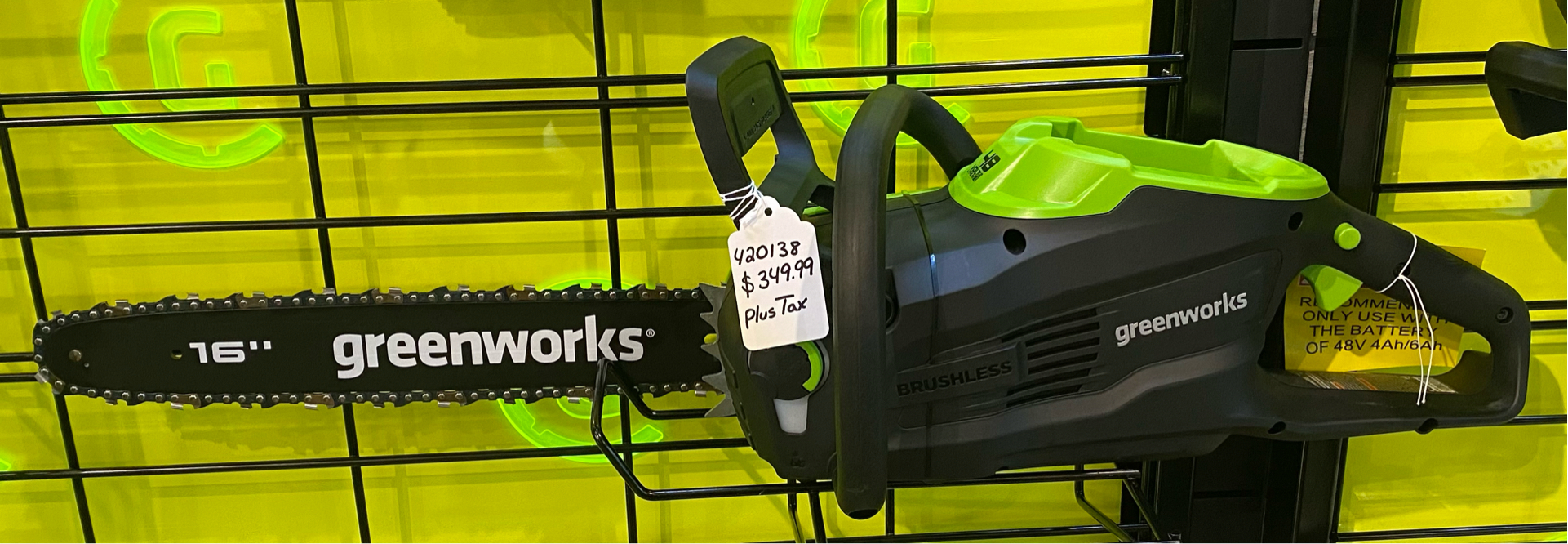 2021 GREENWORKS 16" Chainsaw in Lancaster, South Carolina - Photo 1
