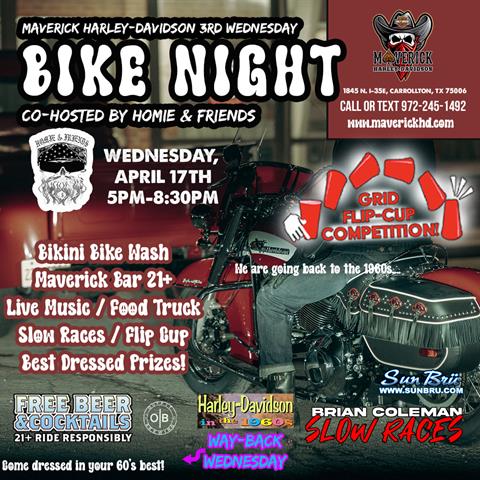 Groovy Bike Night co-hosted by Homie and Friends