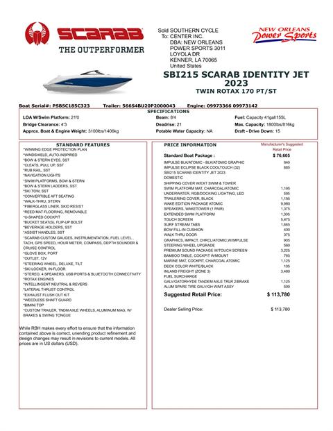 2023 Scarab 215 ID in Kenner, Louisiana - Photo 5