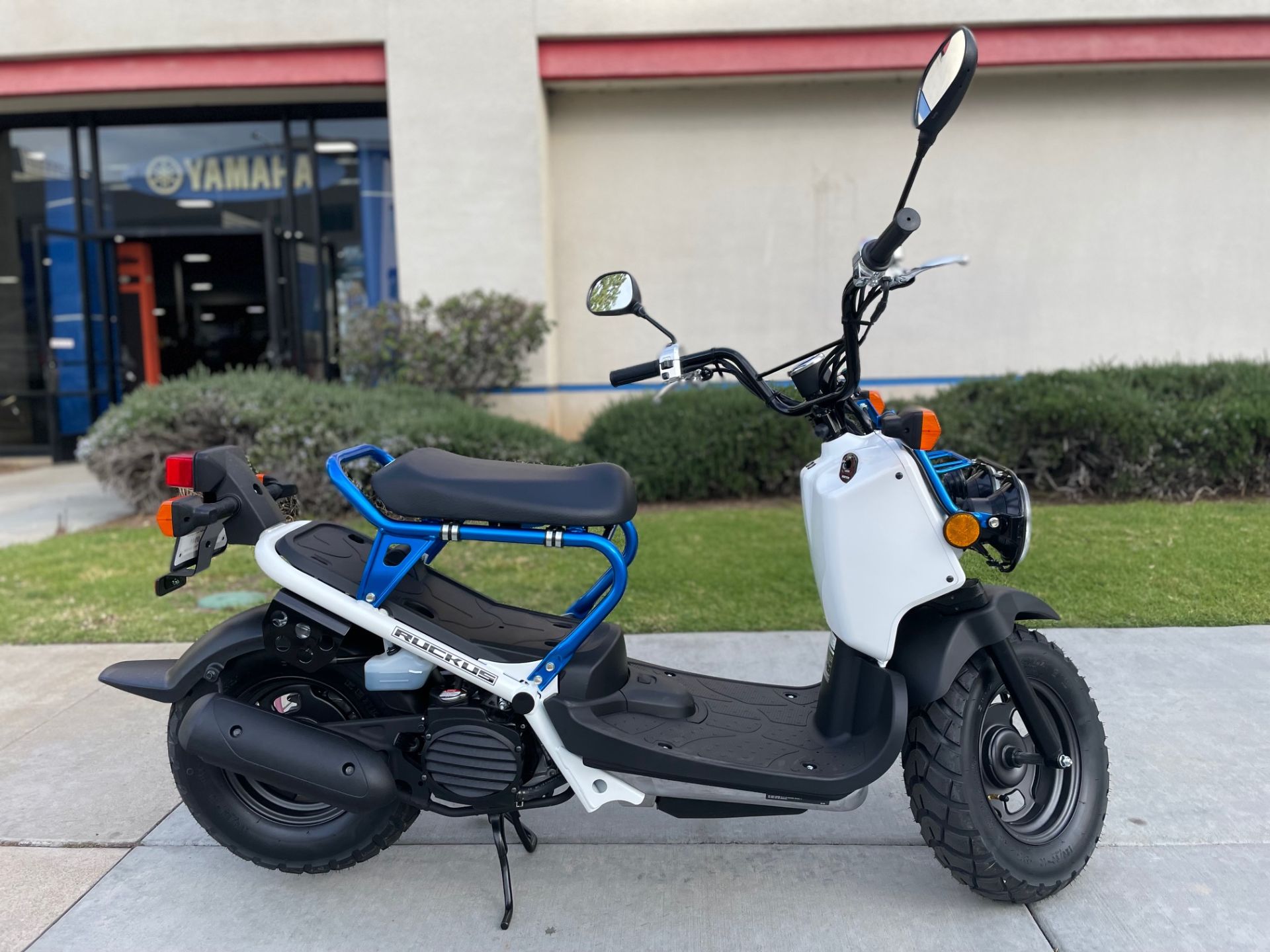 New 2023 Honda Ruckus | Scooters in EL | N/A White / Metallic Blue