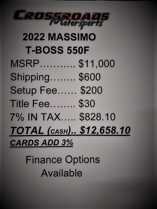 2022 Massimo T-BOSS 550F in Lafayette, Indiana - Photo 11