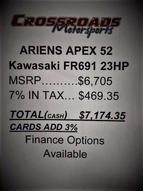 2022 Ariens Apex 52 in. Kawasaki FR691V 23 hp in Lafayette, Indiana - Photo 10