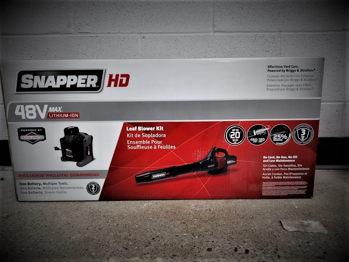 Snapper HD 48V Max Electric Cordless Leaf Blower (BL48K) in Lafayette, Indiana - Photo 3