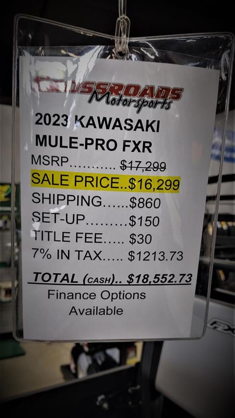 2023 Kawasaki Mule PRO-FXR in Lafayette, Indiana - Photo 9